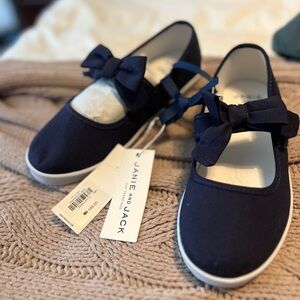 Janie and Jack Navy Dress Shoes with Bow